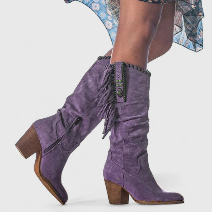 Delta | Mid Calf Fringe view 2