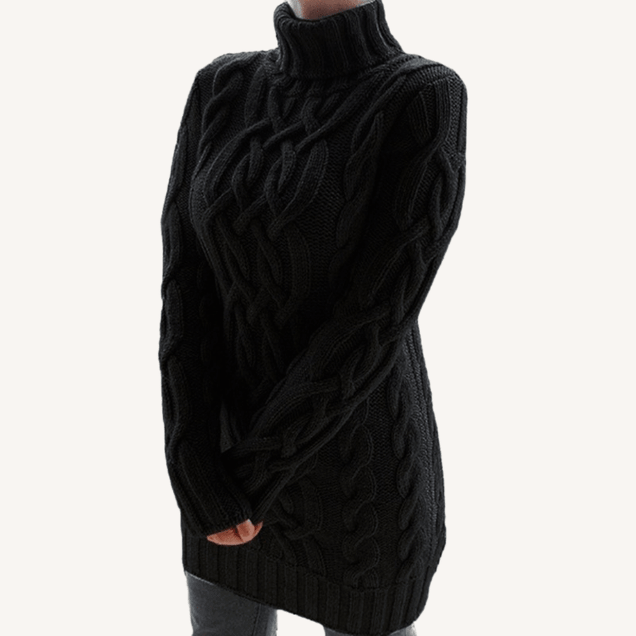 Florence | Chunky Turtleneck Jumper with Long Sleeves and Ribbed Hem view 6