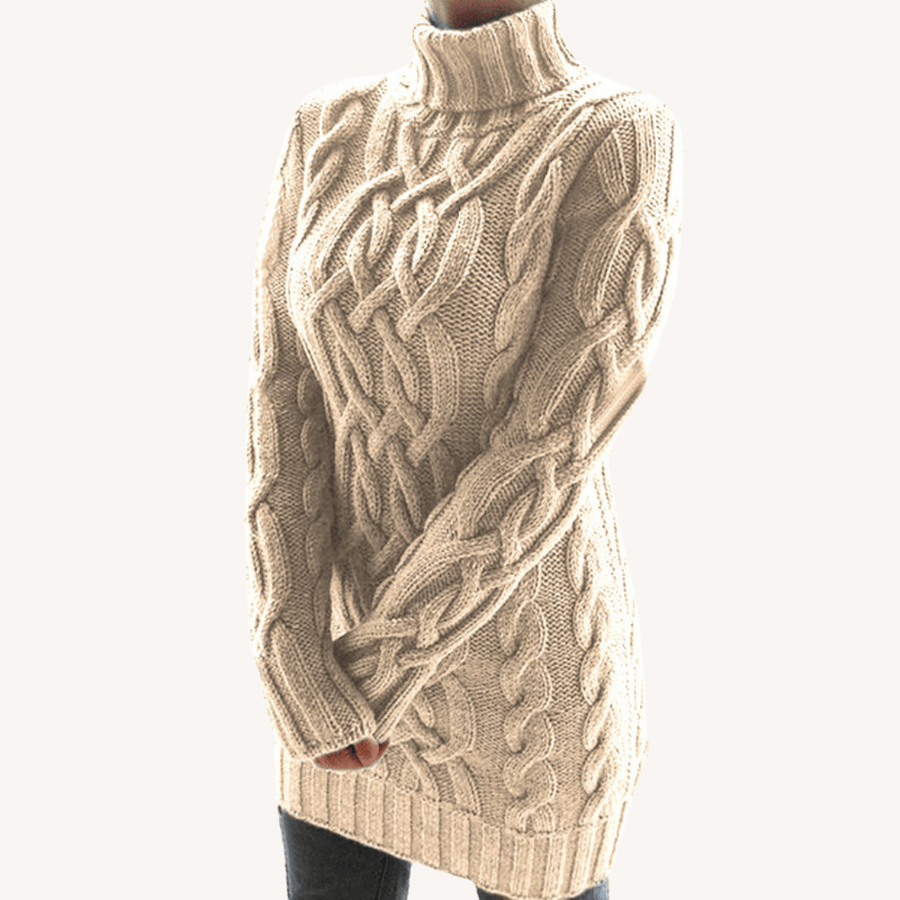Florence | Chunky Turtleneck Jumper with Long Sleeves and Ribbed Hem view 7