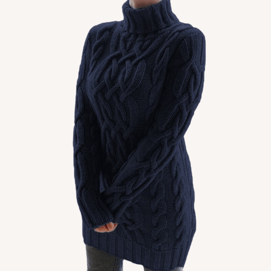 Florence | Chunky Turtleneck Jumper with Long Sleeves and Ribbed Hem view 8