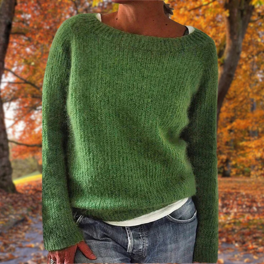 Marceline | Boat Neck Layered Knit Sweater view 5