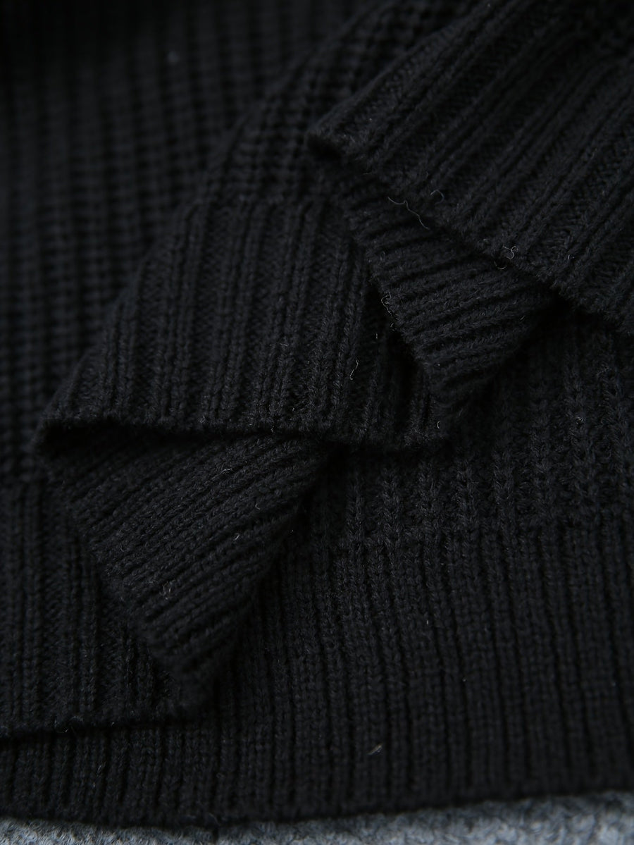 Rosabel | Women's Plus Size Sweater Dress – Half Turtleneck Relaxed Knit Dress view 5