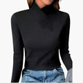 Liora | High-Collar Jumper with Long Sleeves and Regular Fit