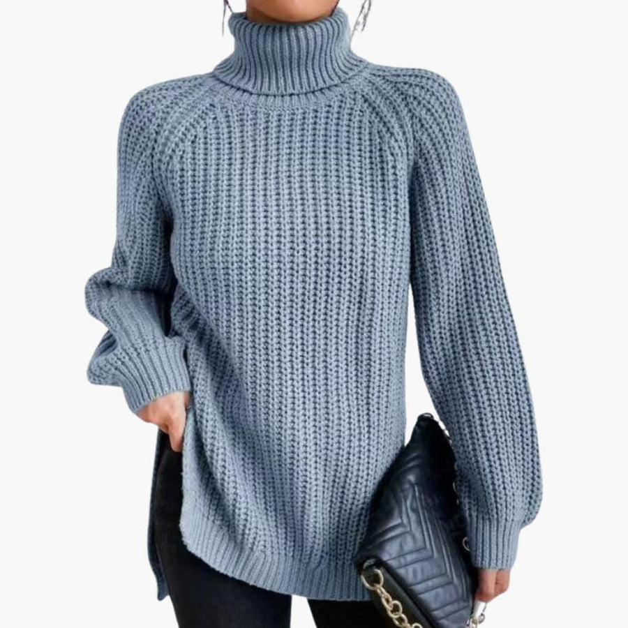 Fantine | Knitted Jumper with Turtleneck and Long Sleeves view 12