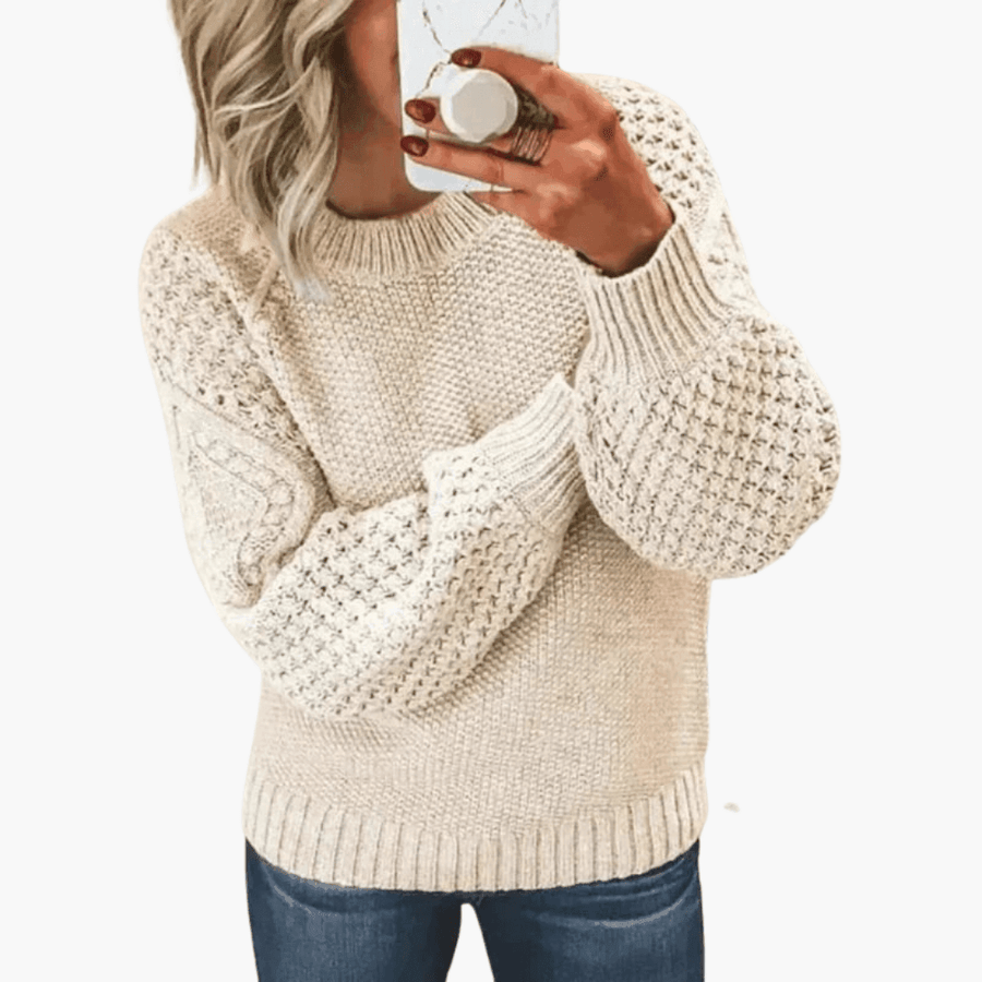 Xanthippe | Knit Jumper with Long Sleeves and Pullover Style view 2