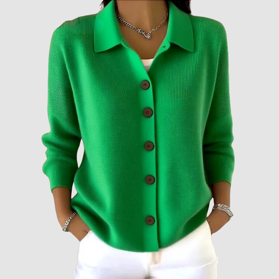 Marielena | Knit Cardigan with Button-Up Closure and Relaxed Fit view 7