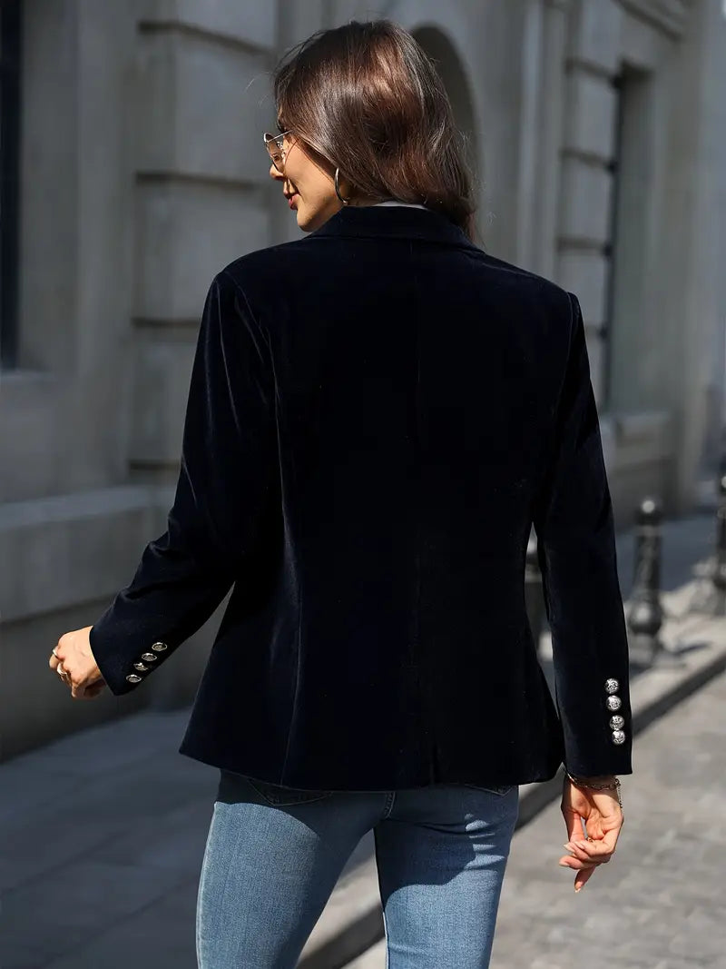 Alessandra | Elegant Velvet Blazer view 5