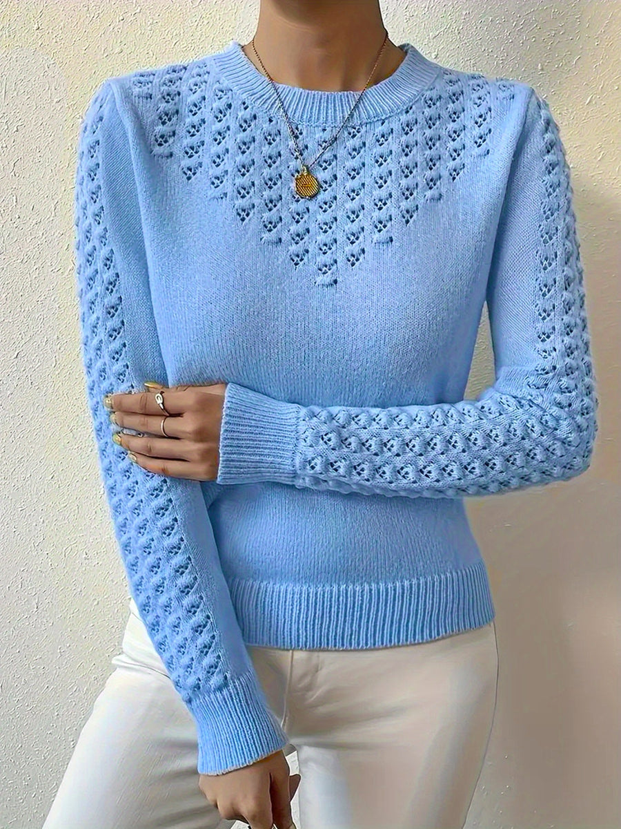 Bettany | Pointelle Crew Neck Sweater view 2