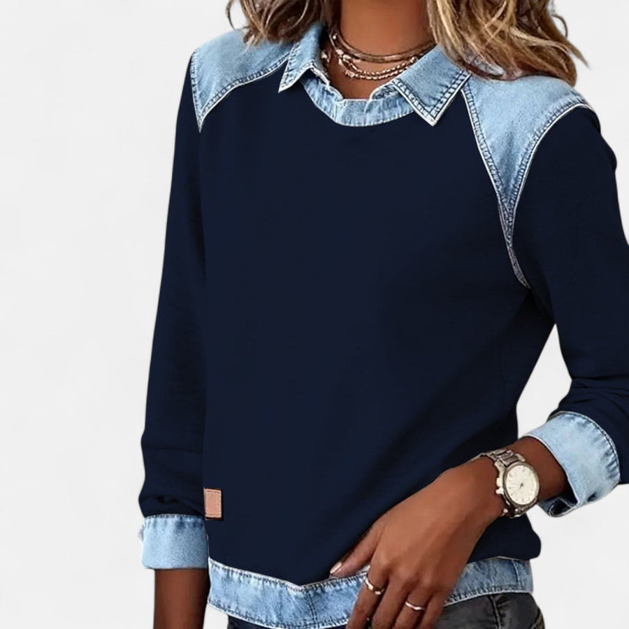 Anastasia | Trendy Long Sleeve Sweater view 2
