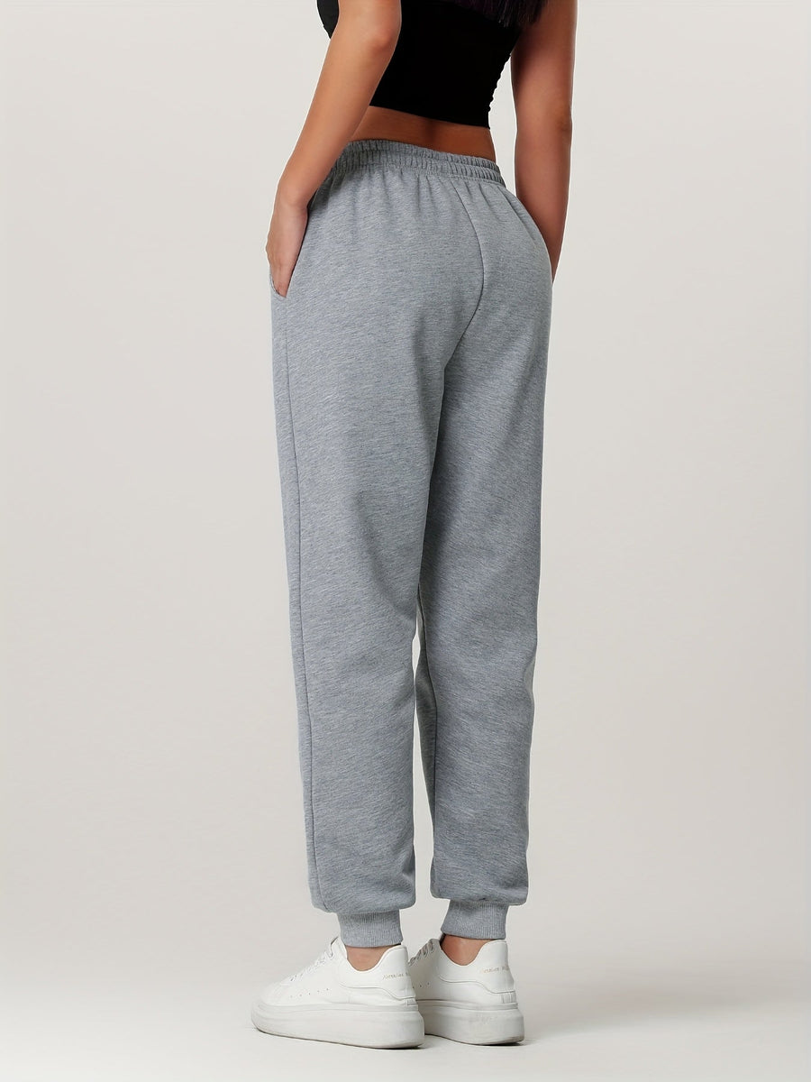 Fiona | Women's Lined Joggers – Cuffed Warm Winter Sweatpants view 21