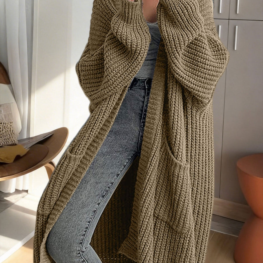 Noelle | Women's Winter Cardigan – Oversized Longline Duster with Pockets view 21