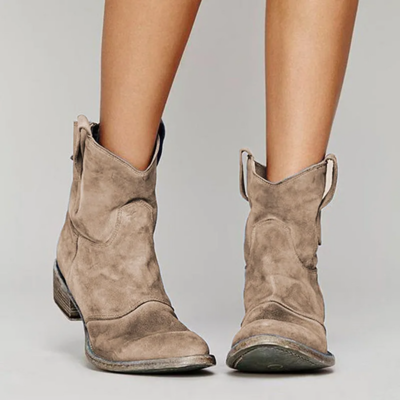 Abigail | Low Heel Slip-On Women's Boots