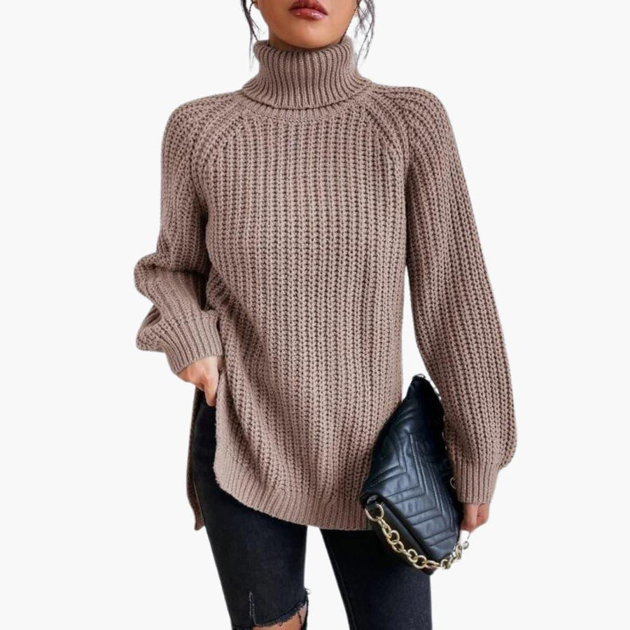 Fantine | Knitted Jumper with Turtleneck and Long Sleeves view 10