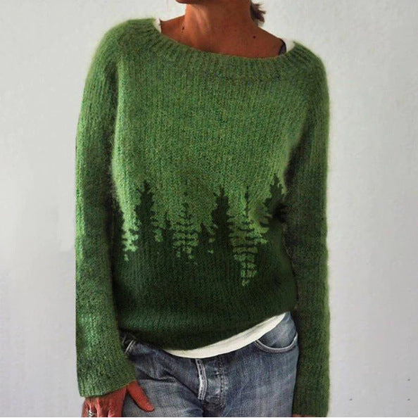 Tullia | Deep V-Neck Ribbed Collar Sweater