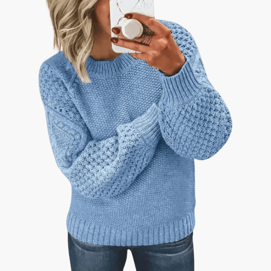 Xanthippe | Knit Jumper with Long Sleeves and Pullover Style view 3