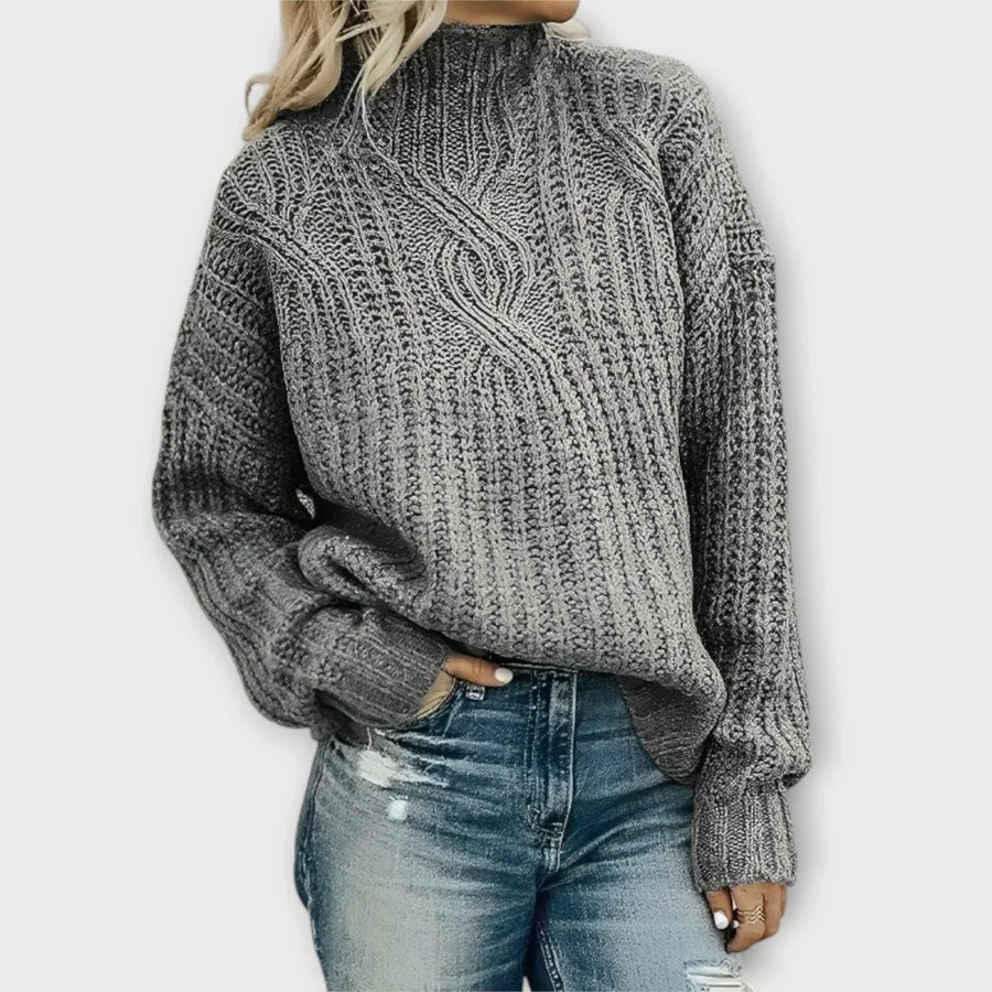 Rosamund | Modern High-Neck Sweater view 3