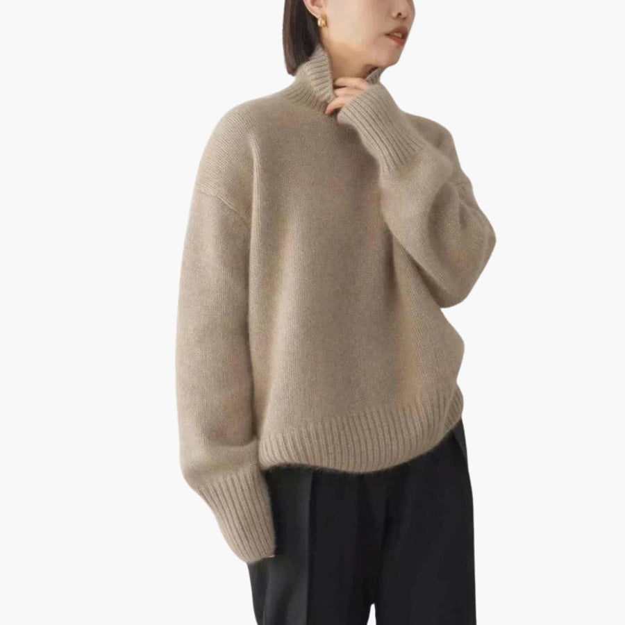 Natalia | Turtleneck Jumper with Long Sleeves and Ribbed Hem view 6