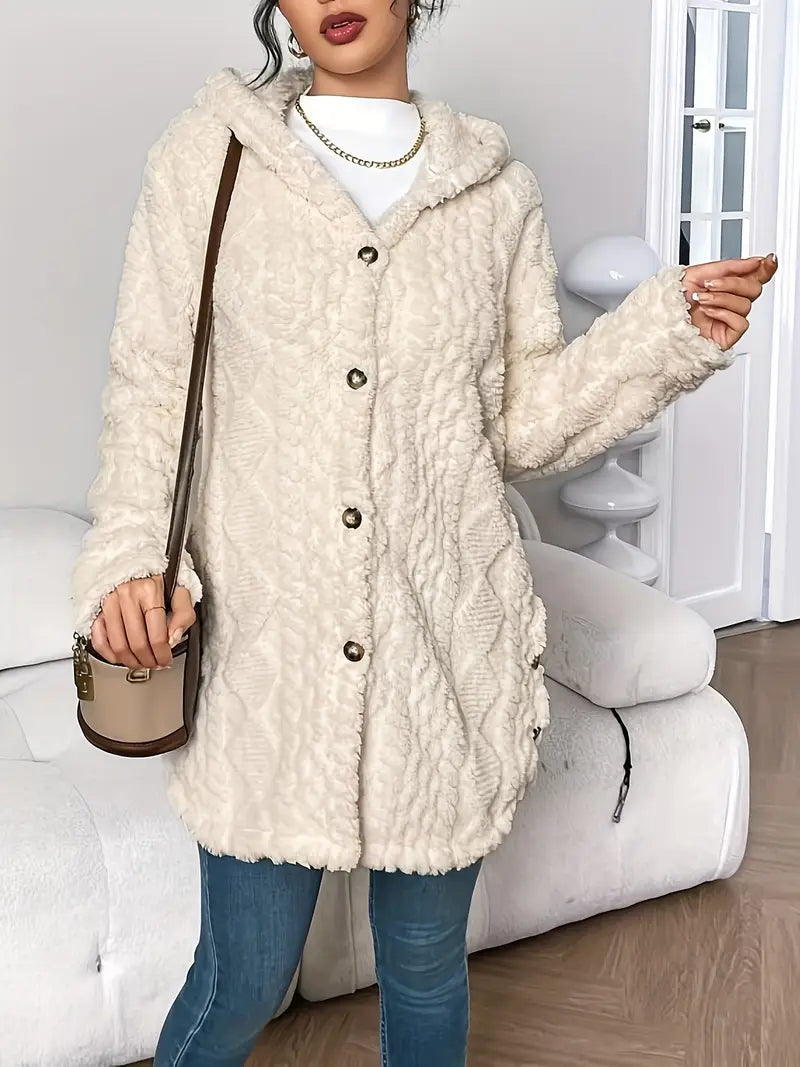 Noelani | Plush Hooded Cardigan view 9