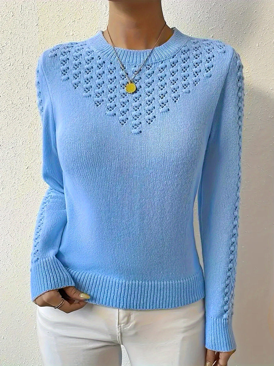 Bettany | Pointelle Crew Neck Sweater view 10
