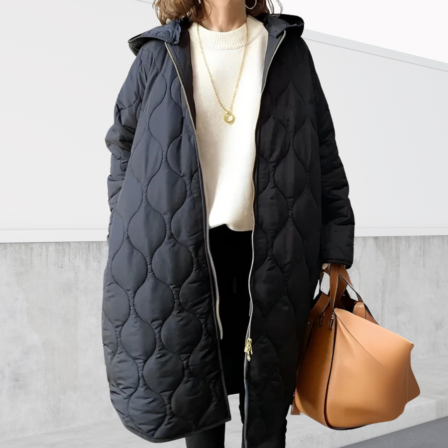 Harlow | Oversized hooded Parka with details view 2