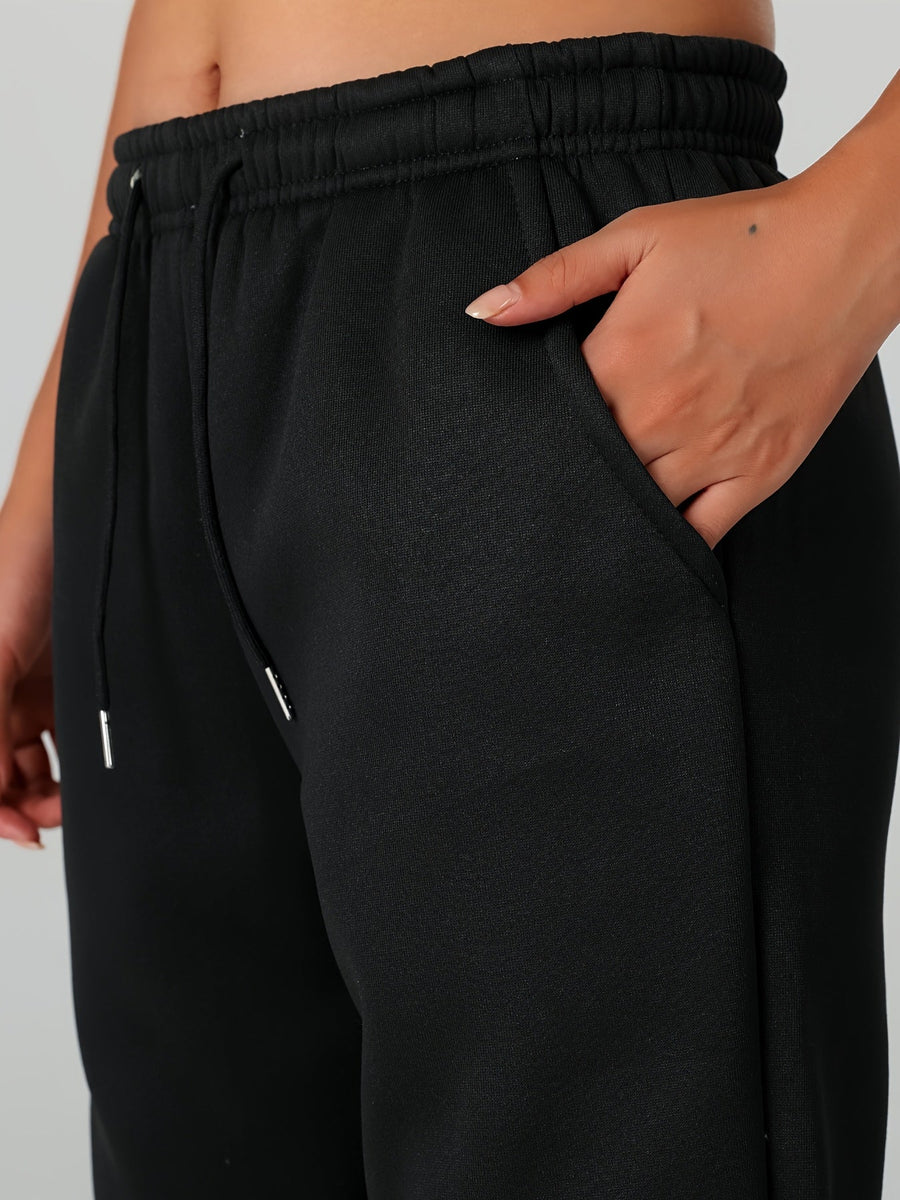 Fiona | Women's Lined Joggers – Cuffed Warm Winter Sweatpants view 6