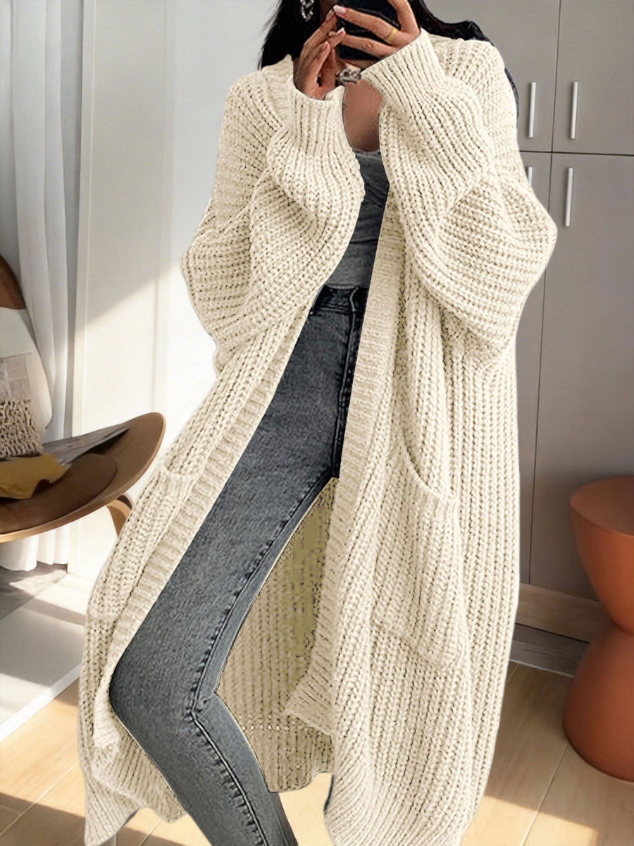 Noelle | Women's Winter Cardigan – Oversized Longline Duster with Pockets view 9