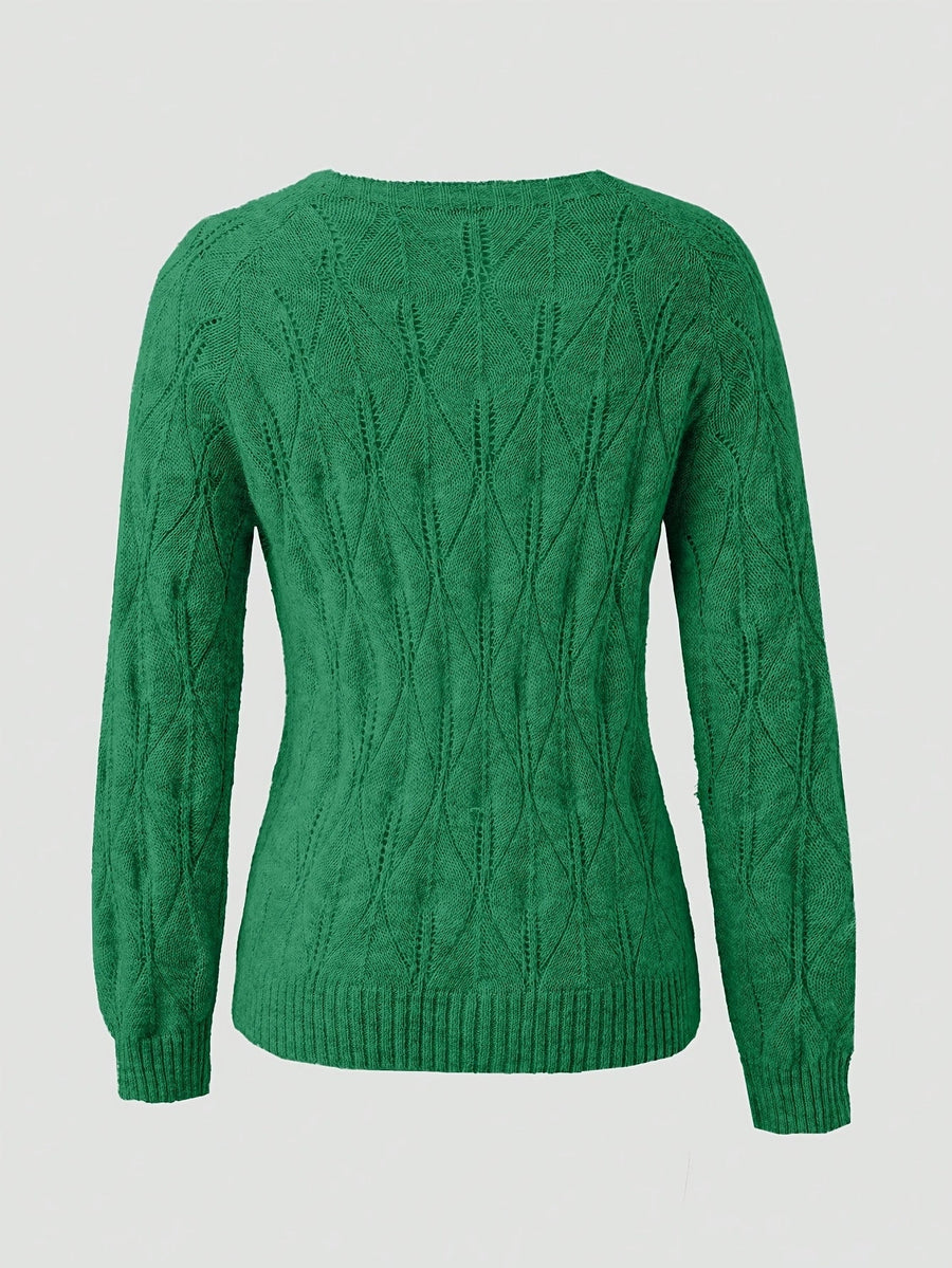 Goldie | Women's Winter Cardigan – Mink-Soft Pearl Button view 7