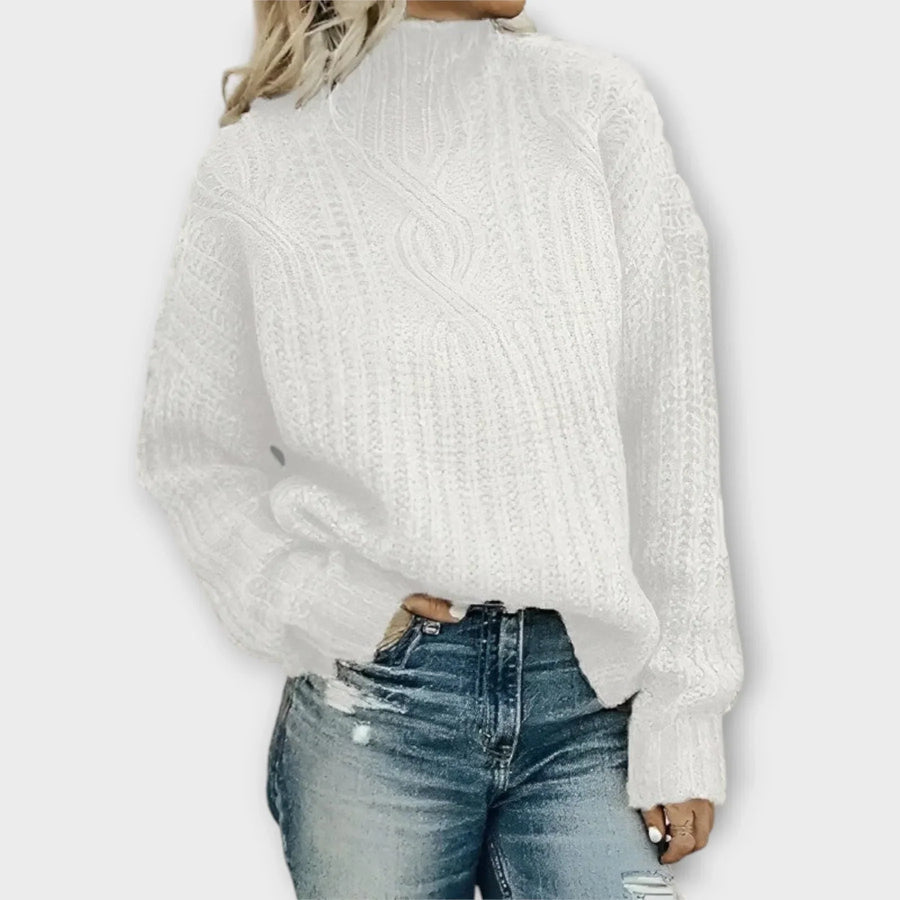 Rosamund | Modern High-Neck Sweater view 4