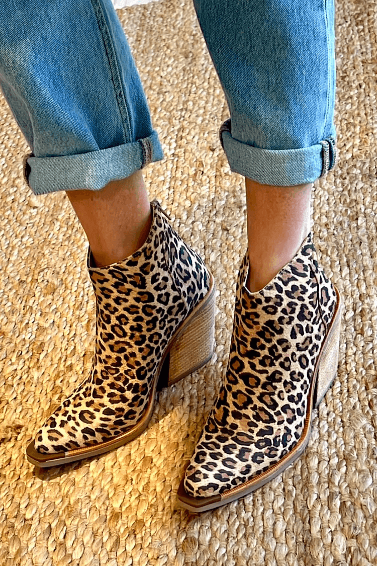 Leocadia | Animal Print Block Heel Women's Boots view 2
