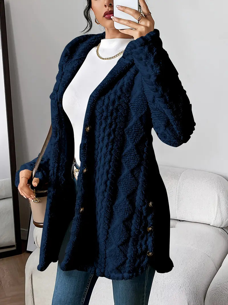 Noelani | Plush Hooded Cardigan view 7