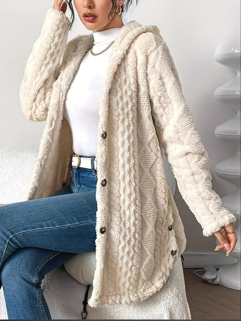 Noelani | Plush Hooded Cardigan view 11