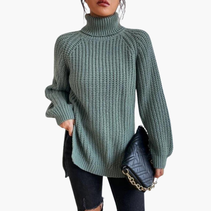 Fantine | Knitted Jumper with Turtleneck and Long Sleeves view 9