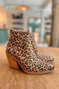 Leocadia | Animal Print Block Heel Women's Boots