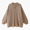 Celeste | Oversized Knit Cardigan with Button-Up Front and Ribbed Cuffs