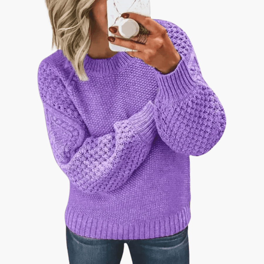 Xanthippe | Knit Jumper with Long Sleeves and Pullover Style view 5