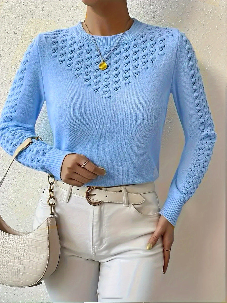 Bettany | Pointelle Crew Neck Sweater view 4