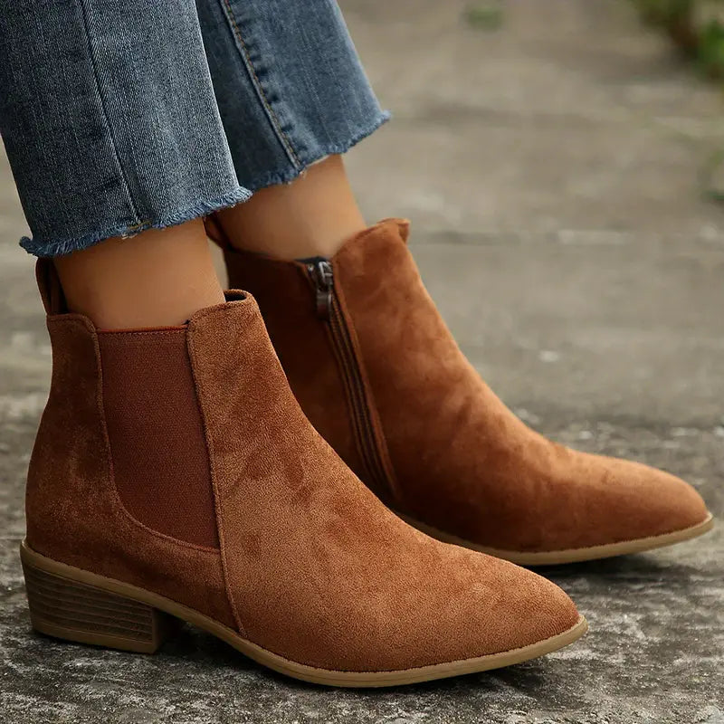 Violette | Low-Heel Side-Zip Women's Boots view 3