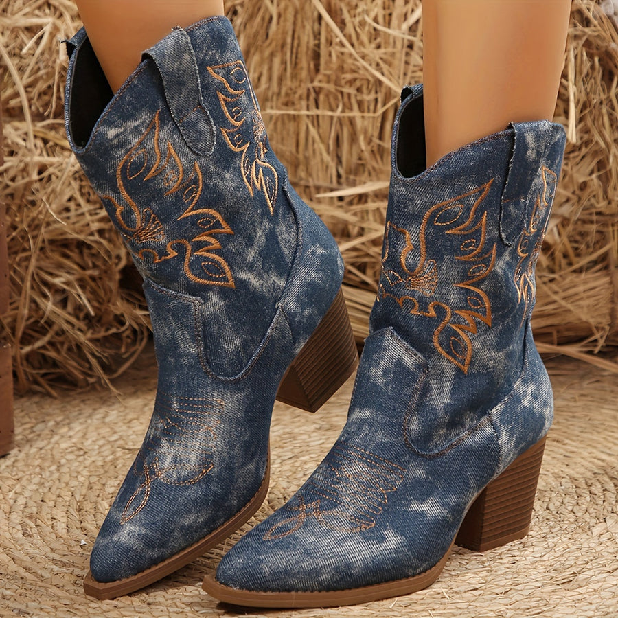 Rosaria | Wide Calf Western Cowboy Boots view 5
