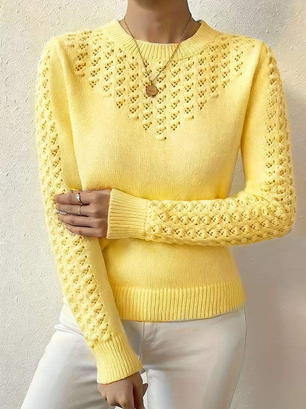 Bettany | Pointelle Crew Neck Sweater