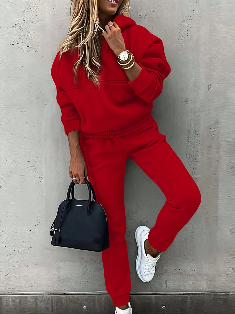 Farrah | Women's Hoodie and Jogger Set – Two Piece Lounge Sweatsuit view 6
