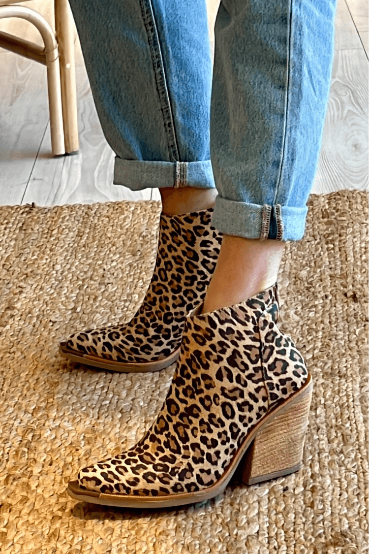 Leocadia | Animal Print Block Heel Women's Boots view 3