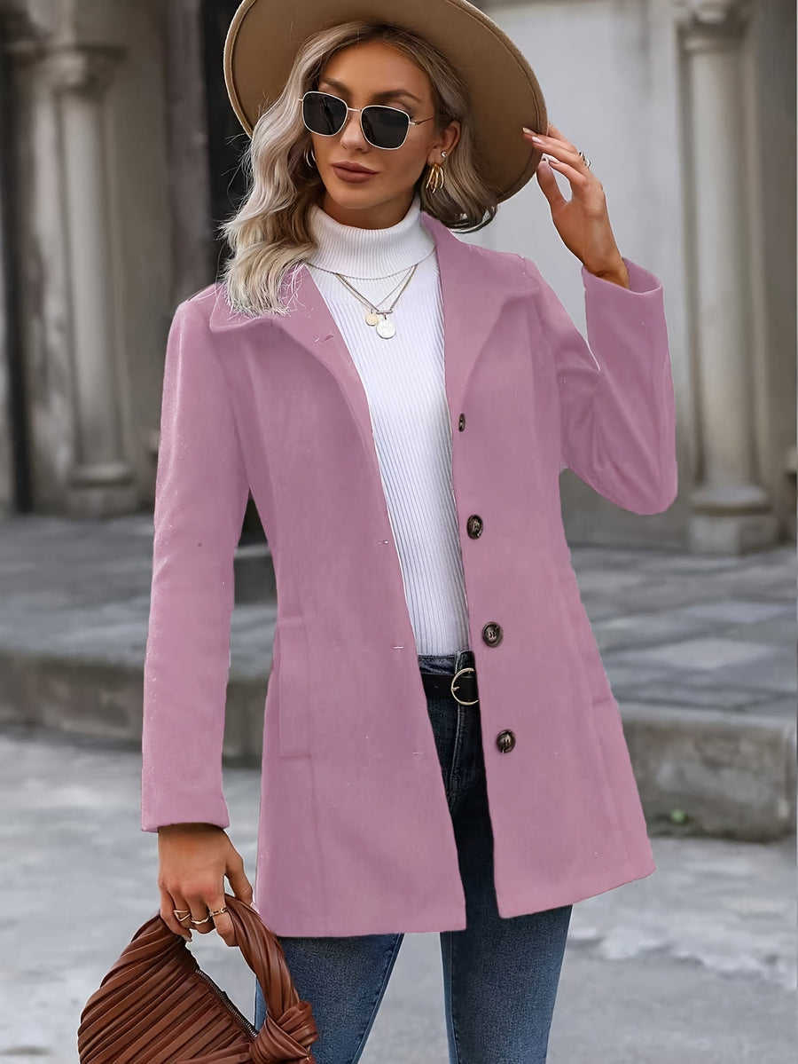Annalise | Women's Belted Coat – Waist Cinching Mid Length Winter Coat view 5
