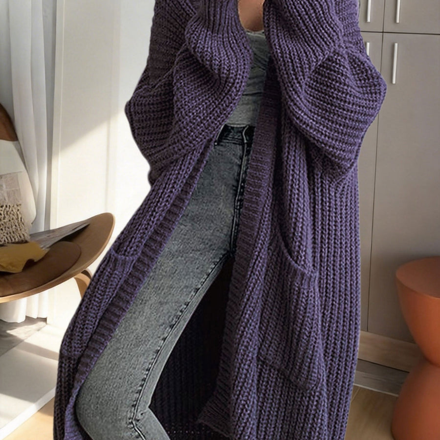 Noelle | Women's Winter Cardigan – Oversized Longline Duster with Pockets view 19