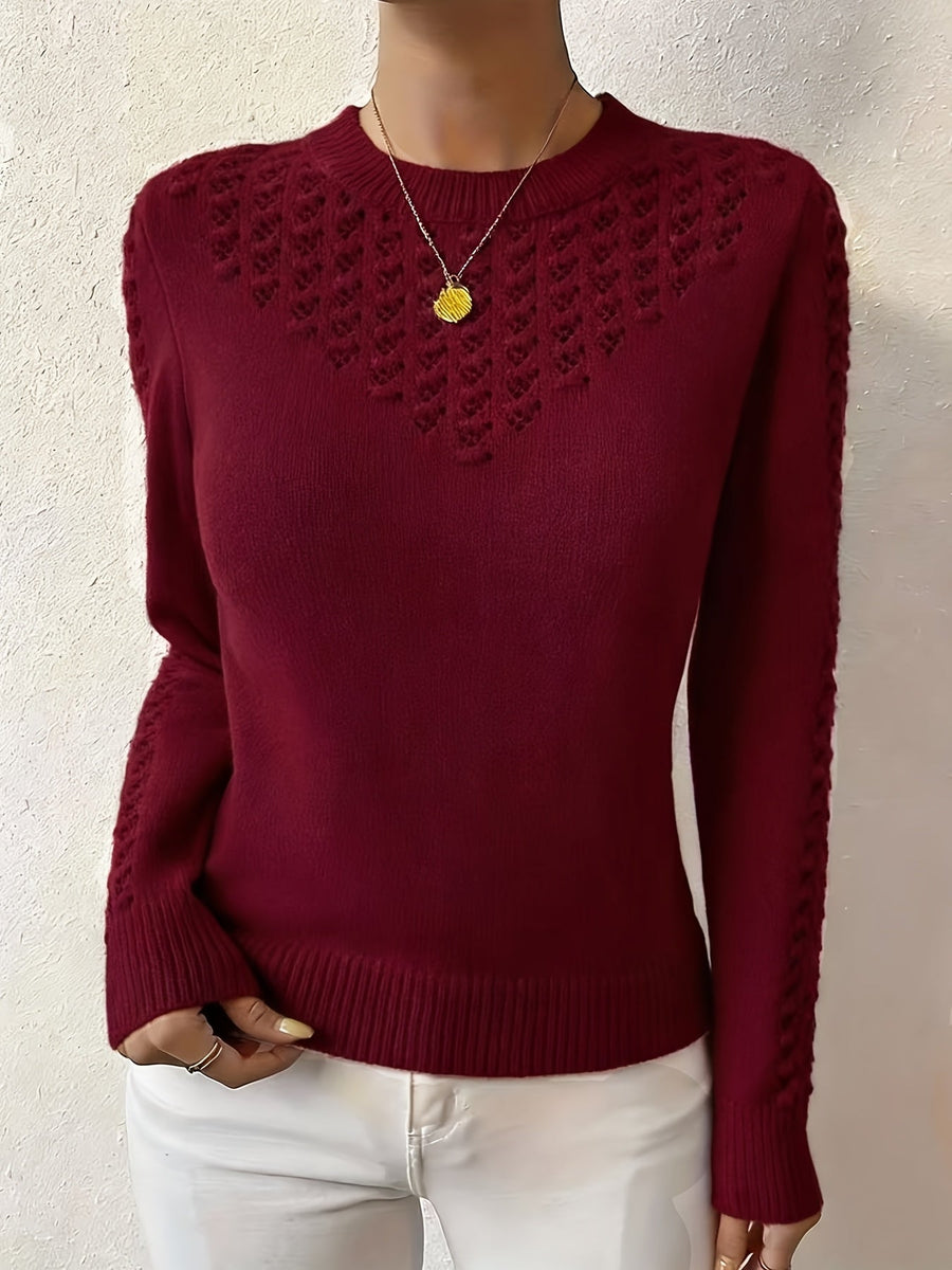 Bettany | Pointelle Crew Neck Sweater view 5
