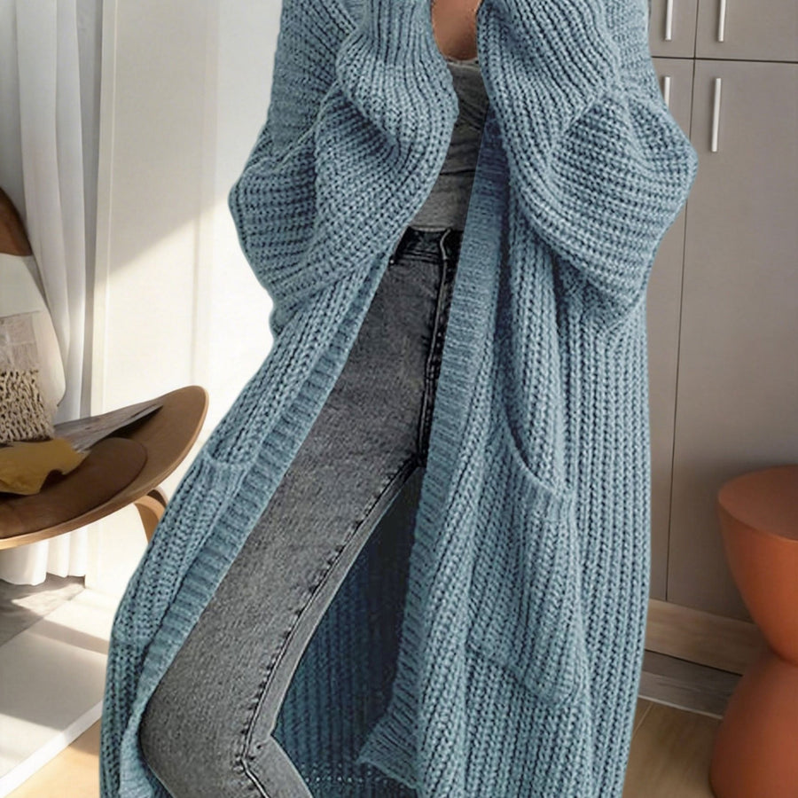 Noelle | Women's Winter Cardigan – Oversized Longline Duster with Pockets view 14