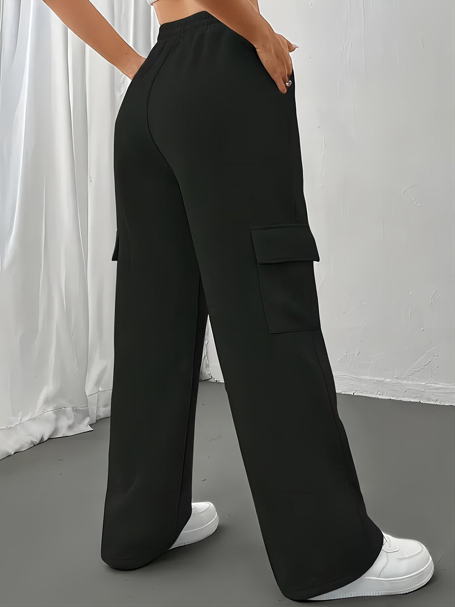 Nina | Women's Cargo Joggers – Relaxed Fit Pocket Sweatpants view 8