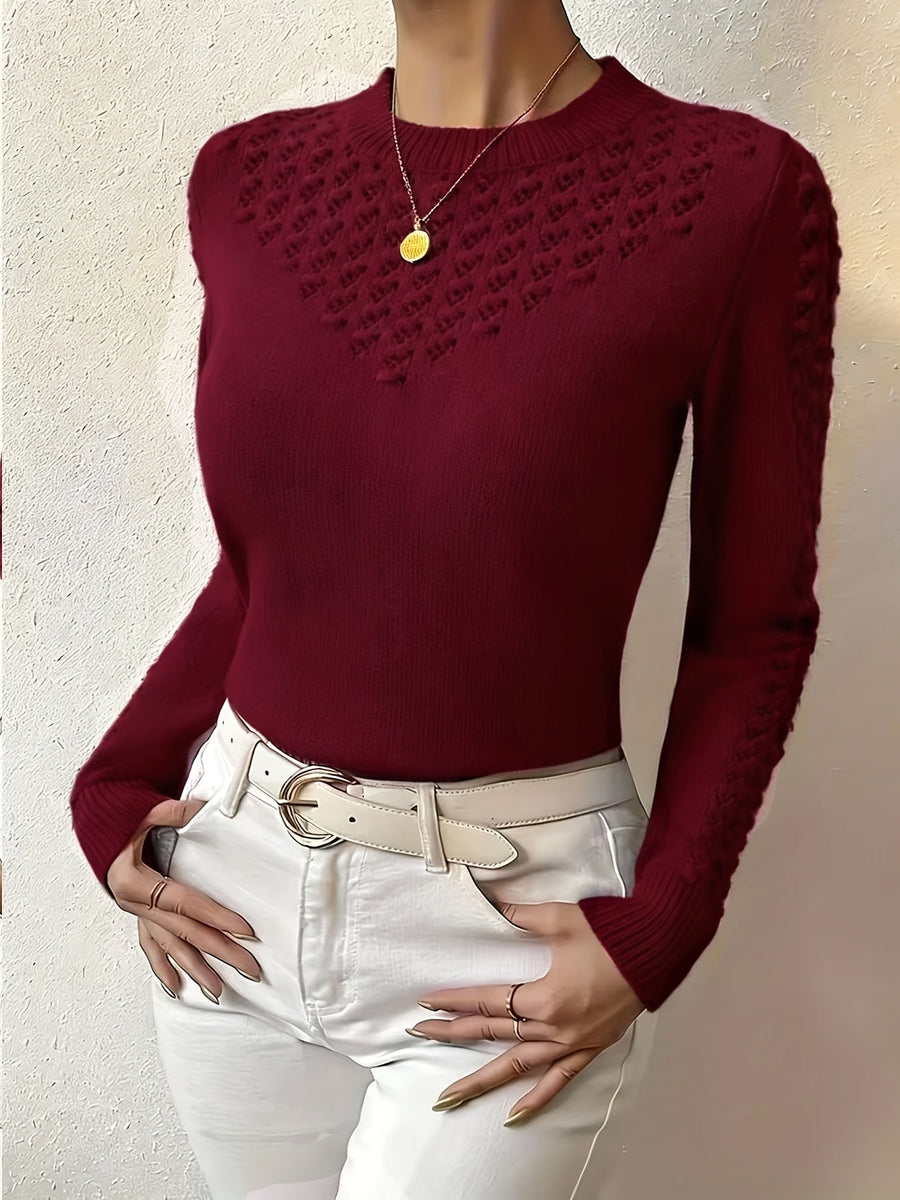 Bettany | Pointelle Crew Neck Sweater view 8