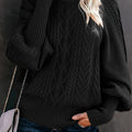 Wren | Women's Cable Knit Sweater – Cozy Textured Winter Pullover