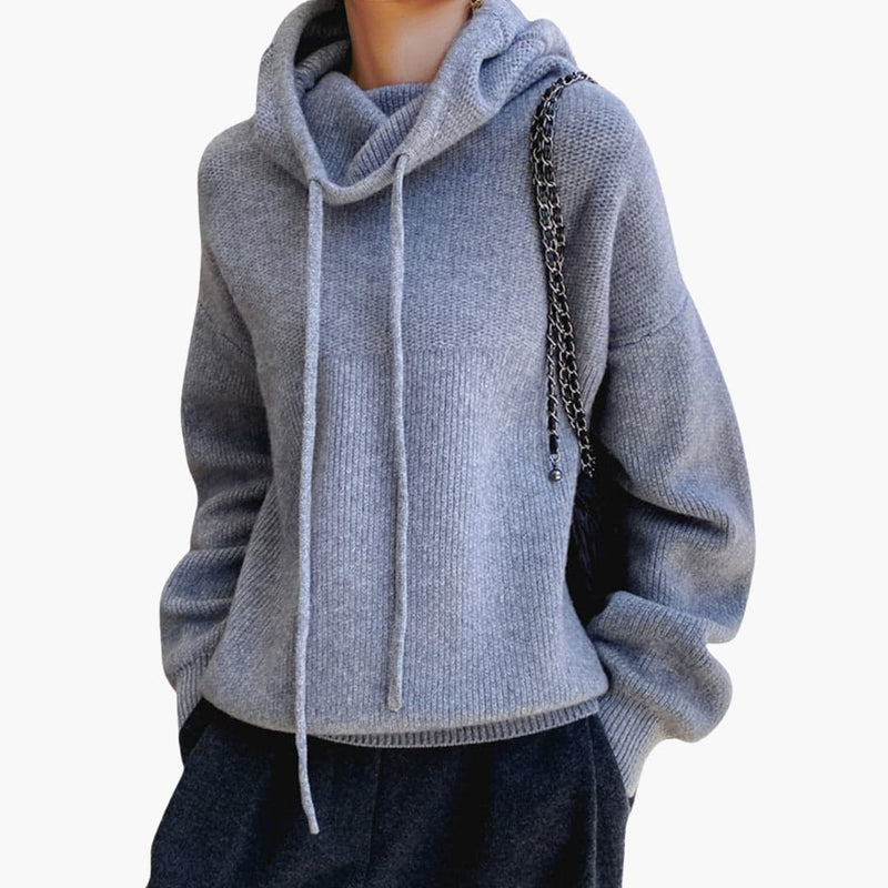 Ulrike | Turtleneck Jumper with Long Sleeves and Drawstring Detail
