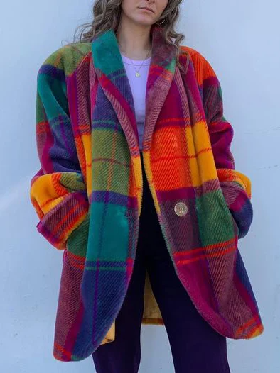 Libby | Women's Winter Coat – Oversized Plaid
